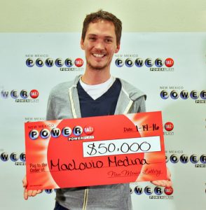 Maclovio Medina, winner of $50,000 Powerball prize