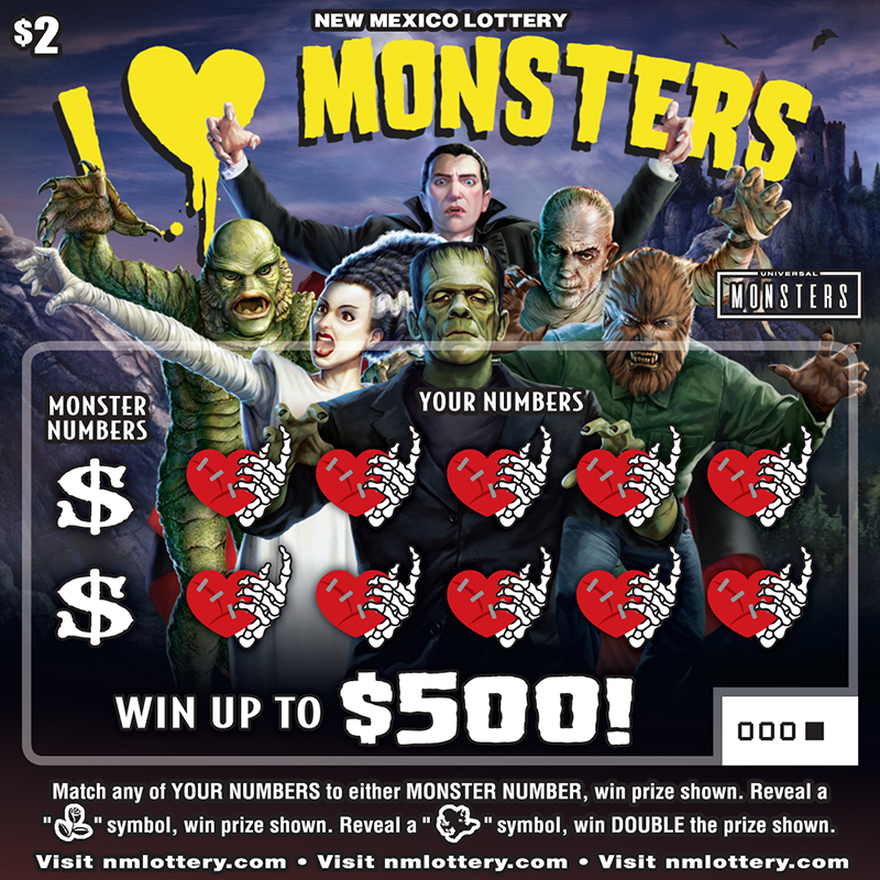 Universal Monsters - Valentine's Day Scratchers