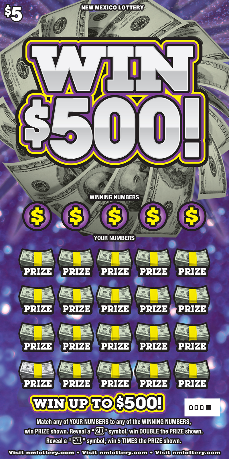 Win $500! Scratcher