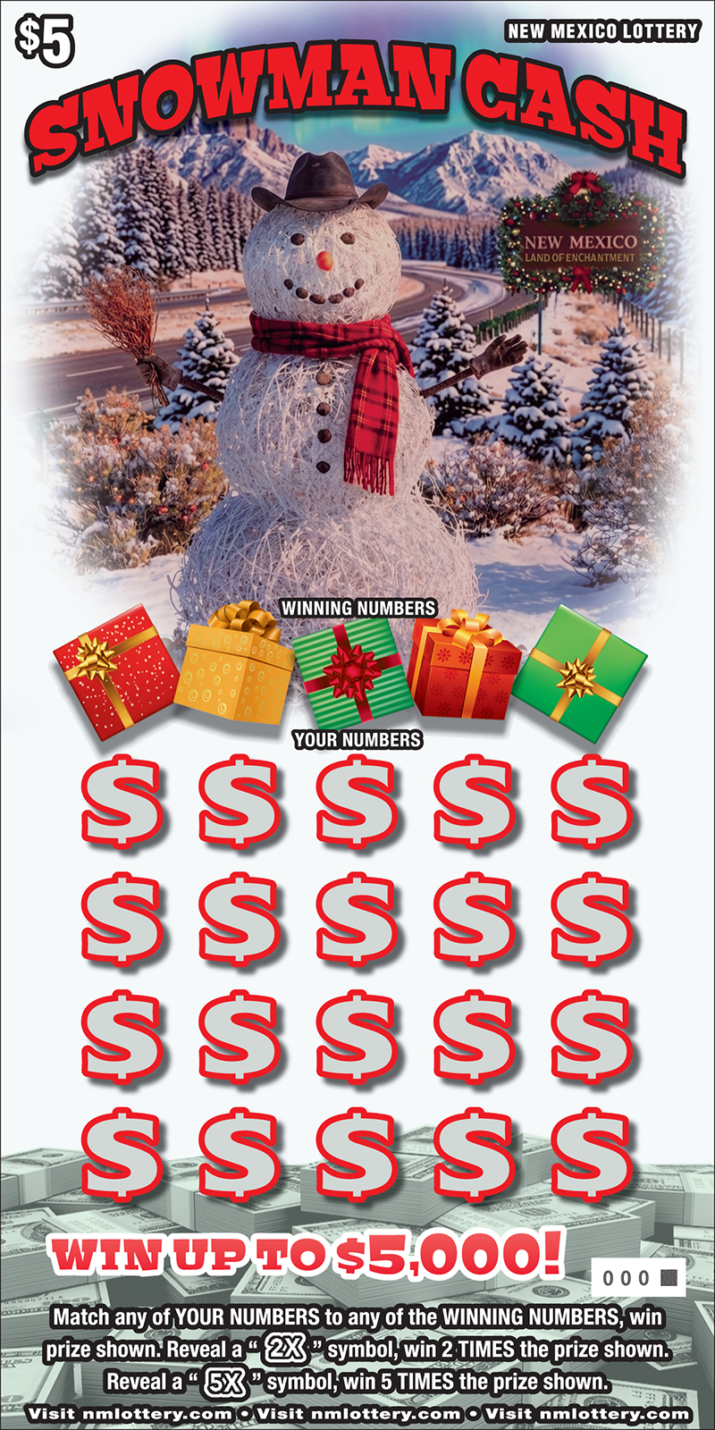 696 Snowman Cash Scratcher